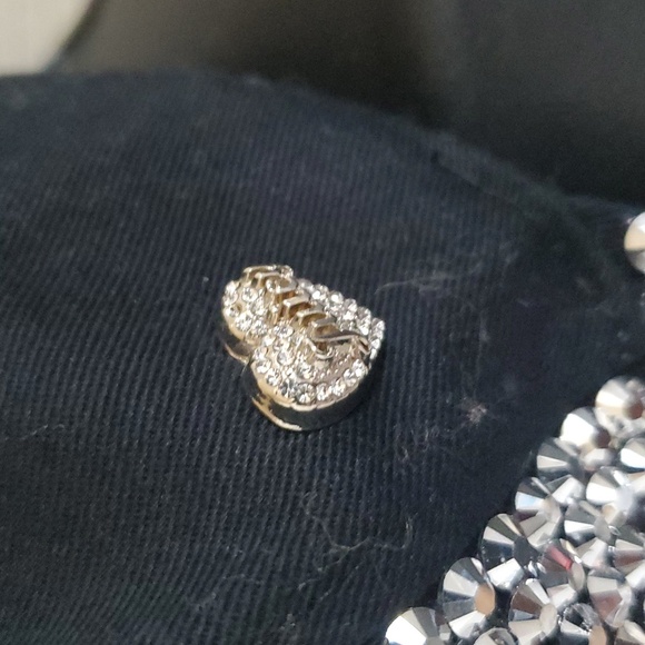 Juicy Couture black‎ bling out rhinestone adorned glam lux diva baseball cap new main image 5